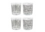 LAV Set de 4 Vasos Pinta Ischia, 340 cc (345 ml) c/u, Cristalería de 9x9x12 cm (6 Cajas)