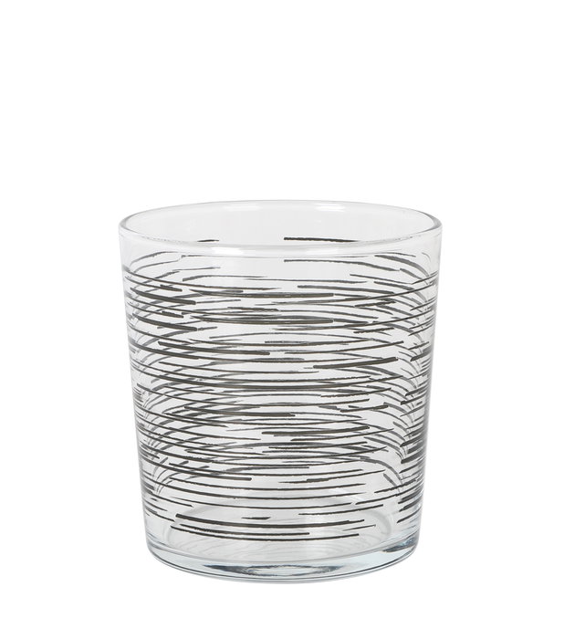 LAV Set de 4 Vasos Pinta Ischia, 340 cc (345 ml) c/u, Cristalería de 9x9x12 cm (6 Cajas)