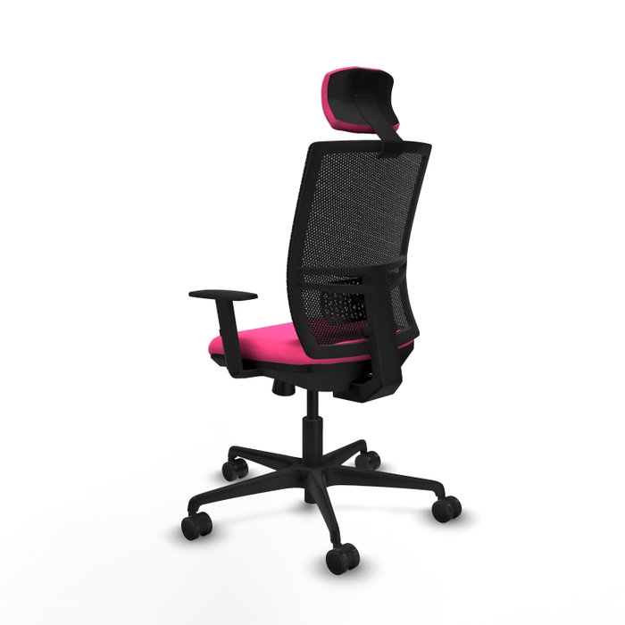 PIQUERAS Y CRESPO Silla de oficina Yunquera Rosa y Negro PIQUERAS Y CRESPO Silla de oficina Yunquera Rosa y Negro