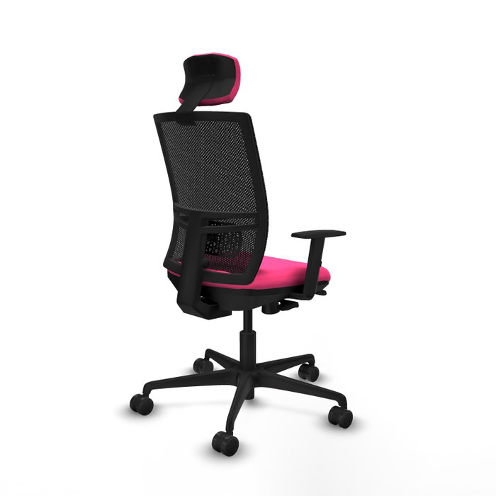 PIQUERAS Y CRESPO Silla de oficina Yunquera Rosa y Negro PIQUERAS Y CRESPO Silla de oficina Yunquera Rosa y Negro