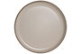 DKD Home Decor Plato Llano de Gres Beige Mate, Pack de 6