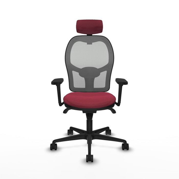 PIQUERAS Y CRESPO Silla de oficina Jorquera Granate y Gris PIQUERAS Y CRESPO Silla de oficina Jorquera Granate y Gris