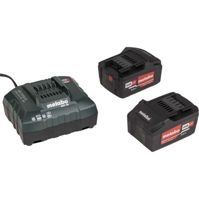 Metabo LB 18 LTX BL Soplador de hojas inalámbrico con 2 baterías de 18 V / 5,2 Ah y cargador Metabo LB 18 LTX BL Soplador de hojas inalámbrico con 2 baterías de 18 V / 5,2 Ah y cargador