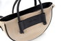 Lucky Bees Bolsa de Hombro Elin - Black, Cuero de Polivinilo, Negro y Crema, Elegancia y Sofisticación, Versátil y Funcional