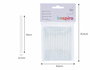 Innspiro Pack de 12 barras de silicona termofusible 0,7x10cm para pistola