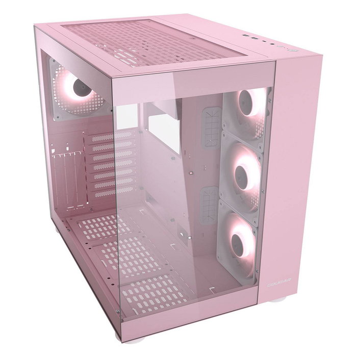 Cougar FV150 ARGB Midi Tower, Caja de PC Rosa con Iluminación