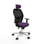 PIQUERAS Y CRESPO Silla de oficina Jorquera Morado y Negro