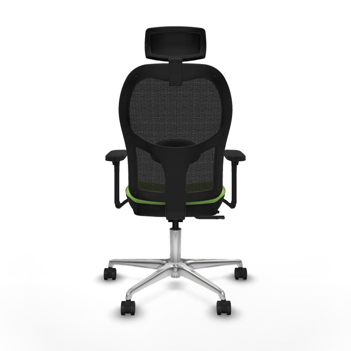PIQUERAS Y CRESPO Silla de oficina Jorquera con mecanismo Sincro/Traslack, Pistacho y Negro