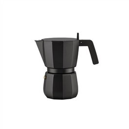 Alessi Moka Cafetera de 6 Tazas Negra DC06/6 B