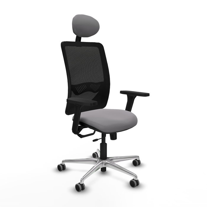PIQUERAS Y CRESPO Silla de oficina Zulema con mecanismo Sincro/Traslack, Gris y Negro PIQUERAS Y CRESPO Silla de oficina Zulema con mecanismo Sincro/Traslack, Gris y Negro