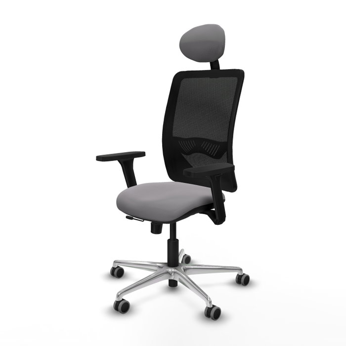 PIQUERAS Y CRESPO Silla de oficina Zulema con mecanismo Sincro/Traslack, Gris y Negro PIQUERAS Y CRESPO Silla de oficina Zulema con mecanismo Sincro/Traslack, Gris y Negro