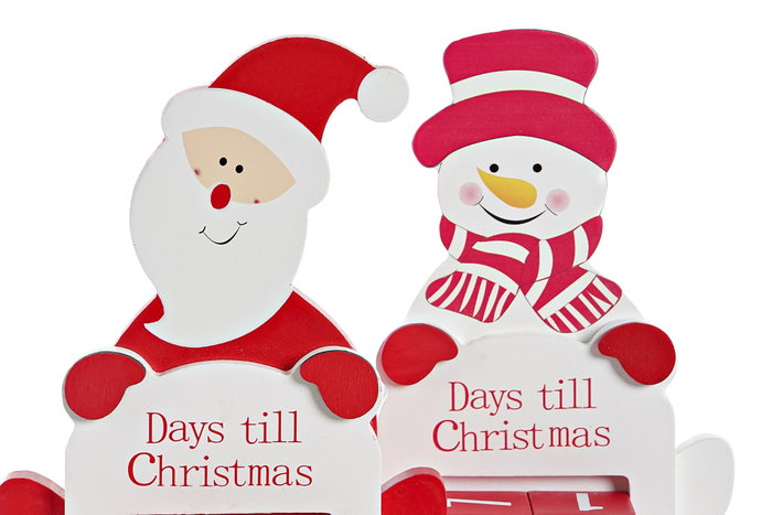 DKD Home Decor Calendario de Adviento MDF 13x4x18 Surtido de 2 Modelos