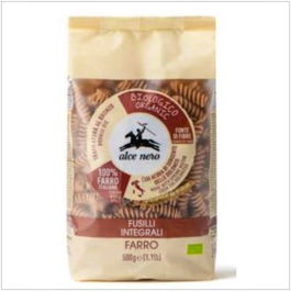 ALCE NERO Fusilli De Espelta Integral 500 Gr Bio