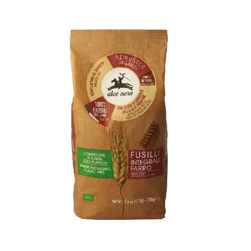 ALCE NERO Fusilli de Espelta Integral 500 gr BIO ALCE NERO Fusilli de Espelta Integral 500 gr BIO