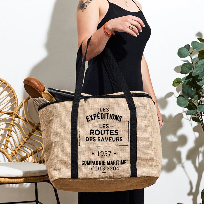 Cook Concept Bolsa Térmica Routes 33 L Plástico y Yute Cook Concept Bolsa Térmica Routes 33 L Plástico y Yute