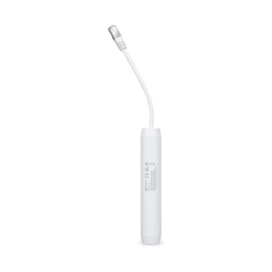 Ubiquiti INS-3AF-O-G Adaptador PoE Gigabit, IEEE 802.3af, 48V, Blanco, 2 Puertos RJ-45 (Entrada/Salida), 10/100/1000 Mbit/s