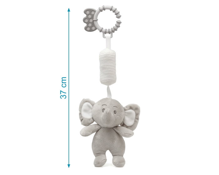 KioKids Peluche Sonajero Elefante Dolci Amici +0 Meses Gris KioKids Peluche Sonajero Elefante Dolci Amici +0 Meses Gris