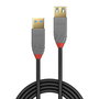 Lindy Cable Extensor USB 3.2 Type A a A 1m, 5Gbps, Línea Anthra