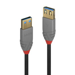 Lindy Cable Extensor USB 3.2 Type A a A 1m, 5Gbps, Línea Anthra