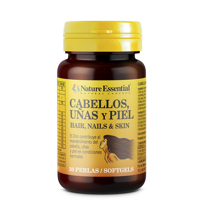 NATURE ESSENTIAL Cabello, Uñas y Piel 540 mg, 30 perlas NATURE ESSENTIAL Cabello, Uñas y Piel 540 mg, 30 perlas