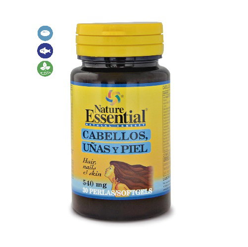 NATURE ESSENTIAL Cabello, Uñas y Piel 540mg, 30 perlas