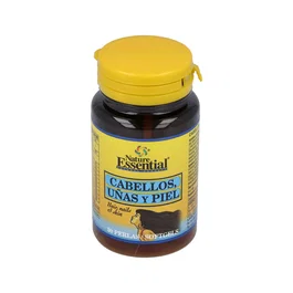 NATURE ESSENTIAL Cabello Uñas Y Piel 540Mg 30Perlas Suplemento Nutrientes Piel Uñas Cabello Aceite Borraja DHA Vitamina B C E