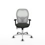 PIQUERAS Y CRESPO Silla de oficina Jorquera con mecanismo Sincro/Traslack Negro y Blanco