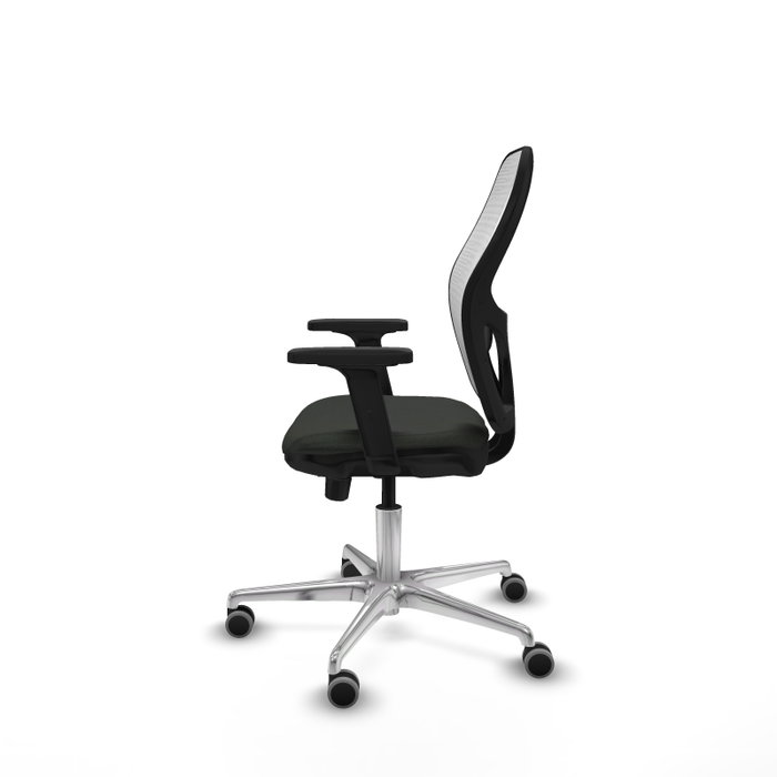 PIQUERAS Y CRESPO Silla de oficina Jorquera con mecanismo Sincro/Traslack Negro y Blanco