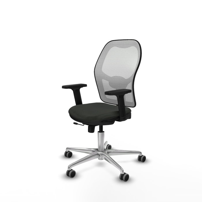 PIQUERAS Y CRESPO Silla de oficina Jorquera con mecanismo Sincro/Traslack Negro y Blanco