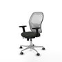 PIQUERAS Y CRESPO Silla de oficina Jorquera con mecanismo Sincro/Traslack Negro y Blanco