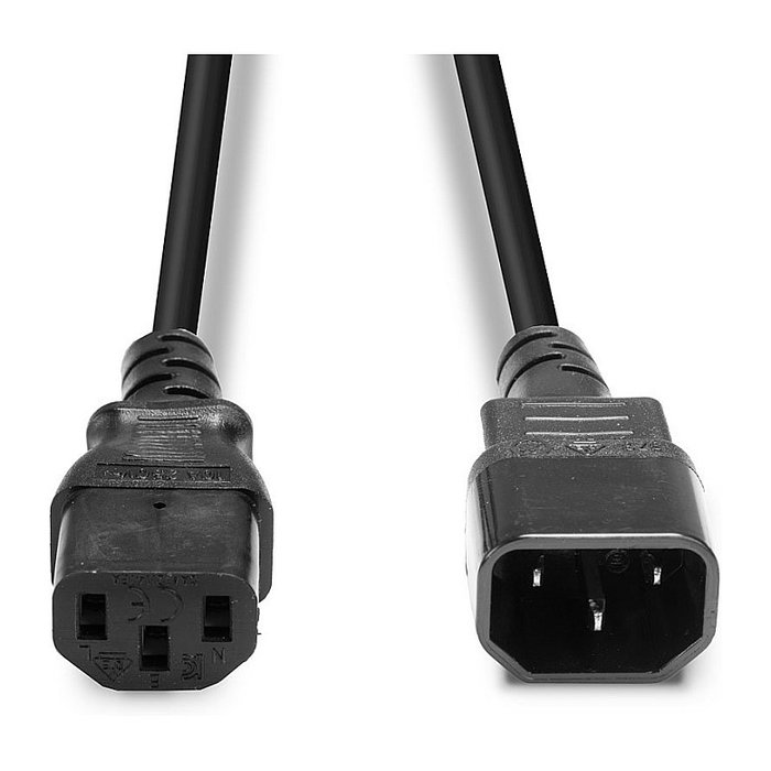 Lindy Cable de Extensión IEC C14 a C13 Negro 1 m