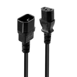Lindy Cable de Extensión IEC C14 a C13, 1m, Negro