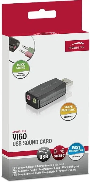 Speedlink VIGO USB Sound Card black
