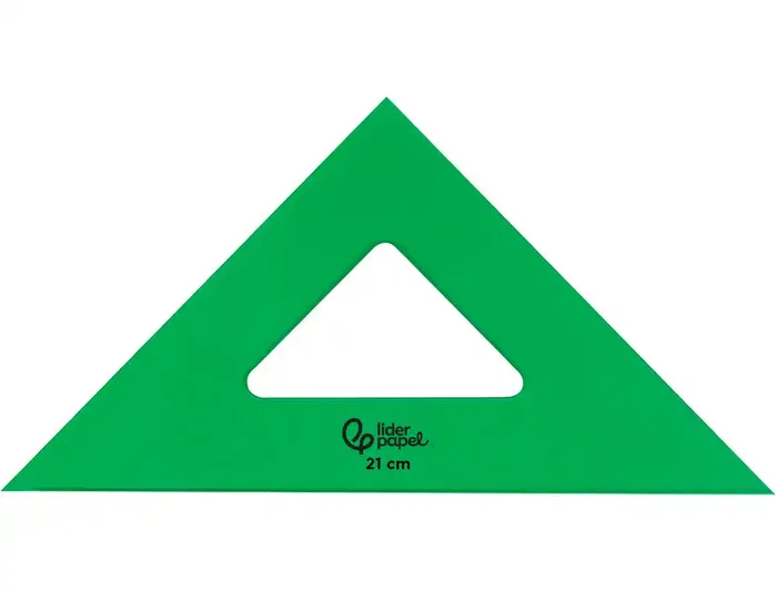 Liderpapel Escuadra de acrílico verde 21 cm Liderpapel Escuadra de acrílico verde 21 cm