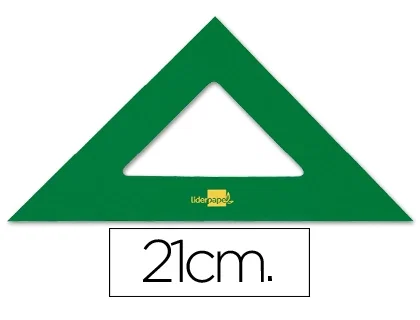 Liderpapel Escuadra de acrílico verde 21 cm Liderpapel Escuadra de acrílico verde 21 cm