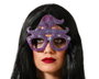 Gafas Brillantes Moradas con Diseño de Sombrero de Bruja para Disfraz y Halloween - Complemento de Fantasía Llamativo y Divertido