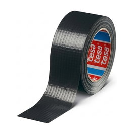 Tesa Cinta de tela 50 mm x 25 m Negro 04610