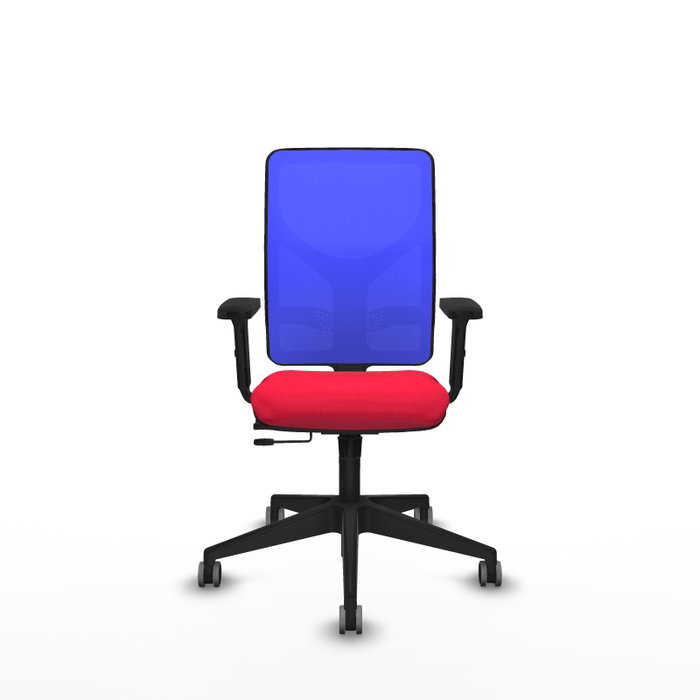 PIQUERAS Y CRESPO Silla de oficina Motilla con mecanismo Sincro/Traslack Rojo y Azul PIQUERAS Y CRESPO Silla de oficina Motilla con mecanismo Sincro/Traslack Rojo y Azul