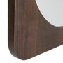 Espejo Nogal Madera Paulonia Decoración 80 X 4 X 80 cm