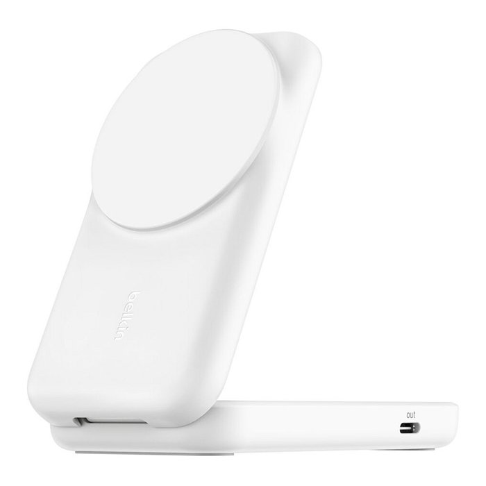 Belkin Cargador Inalámbrico Qi2 UltraCharge 25W, 2-en-1, Blanco, con Cable USB-C 1.5m, Ref. WIZ038kqWH Belkin Cargador Inalámbrico Qi2 UltraCharge 25W, 2-en-1, Blanco, con Cable USB-C 1.5m, Ref. WIZ038kqWH
