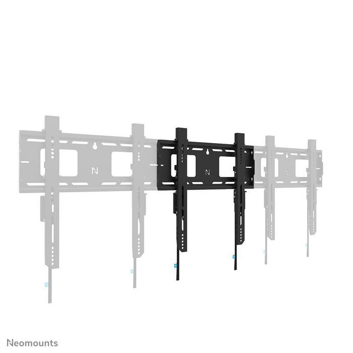 Neomounts WL30-750BL14 Soporte de Pared Fijo para Pantallas Pesadas de 42-75", Hasta 100kg, VESA 100x100-400x400, Nivelación, Instalación Rápida, Negro