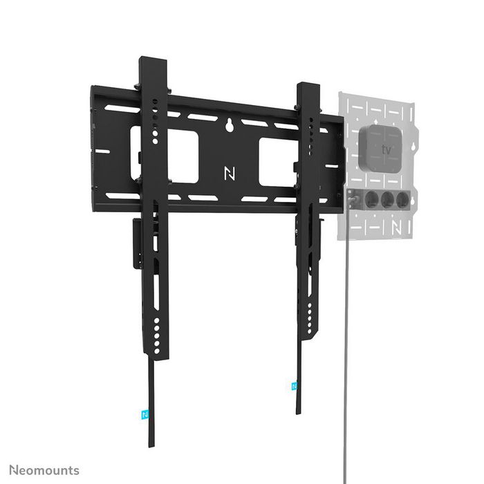 Neomounts WL30-750BL14 Soporte de Pared Fijo para Pantallas Pesadas de 42-75", Hasta 100kg, VESA 100x100-400x400, Nivelación, Instalación Rápida, Negro