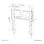 Neomounts WL30-750BL14 Soporte de pared fijo para pantallas 42-75 pulgadas