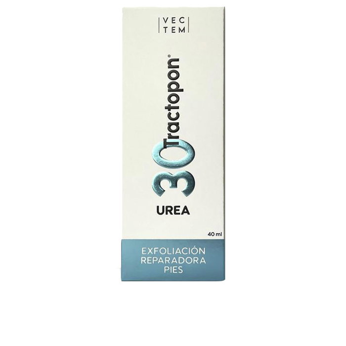 Tractopon Crema Pies 30% Urea 40 ml - Tratamiento Intensivo para Piel Extremadamente Seca, Áspera o Agrietada con Vitamina F y Lanolina - 78% Menos Pérdida de Humedad en 24h