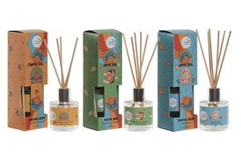 DKD Home Decor Ambientador Mikado Hippie Soul SS25 Patchuli/Lavanda/Marino Multicolor 50ml 5x5x18 cm (6 Unidades)