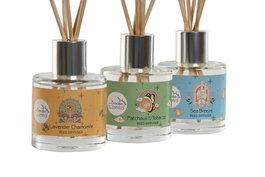 DKD Home Decor Ambientador Mikado Hippie Soul SS25 Patchuli/Lavanda/Marino Multicolor 50ml 5x5x18 cm (6 Unidades)