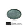 SUMMA MOON TURQUOISE Fuente Oval 23x17 cm para Vajilla, Vitroporcelana, Apto Lavavajillas y Microondas (Set de 6)