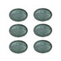 Summa Moon Turquoise Set de 6 Platos Llanos Oval 23x17 cm Turquesa