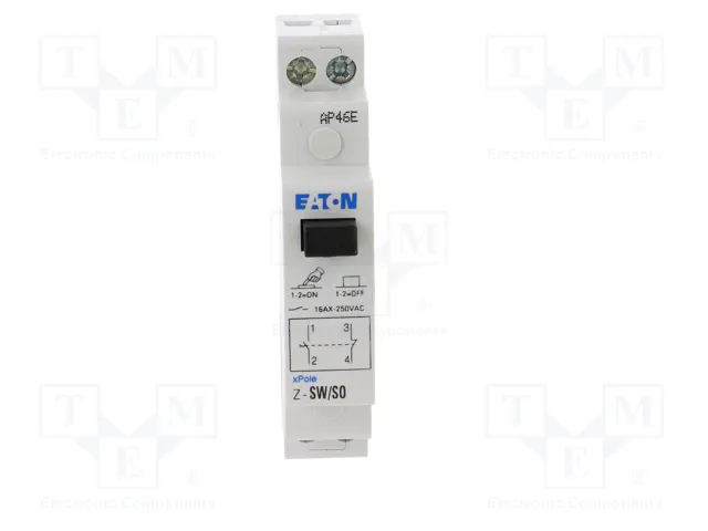 EATON ELECTRIC Interruptor de botón Z-SW negro