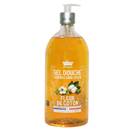 Fleur de Coton, Gel de ducha, Para piel sensible, 1000 ml